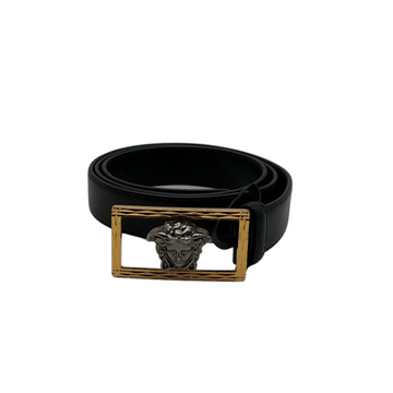 Versace La Medusa Zweifarbiger Gürtel, 100/40