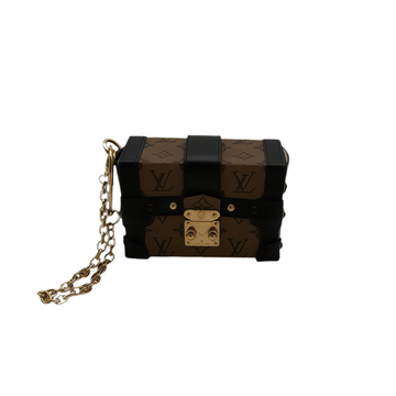 Authentic, Pre-owned Louis Vuitton Monogram Reverse Essential Trunk/ Mini Bag