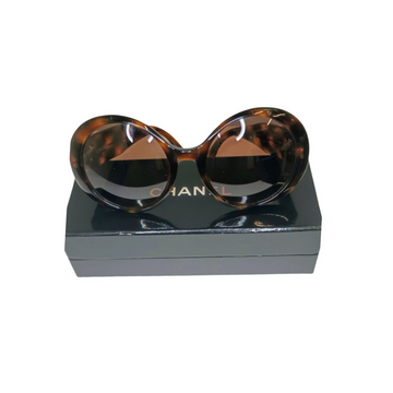 Gafas de sol Chanel Vintage Gold Tortoise Shell #0014 80