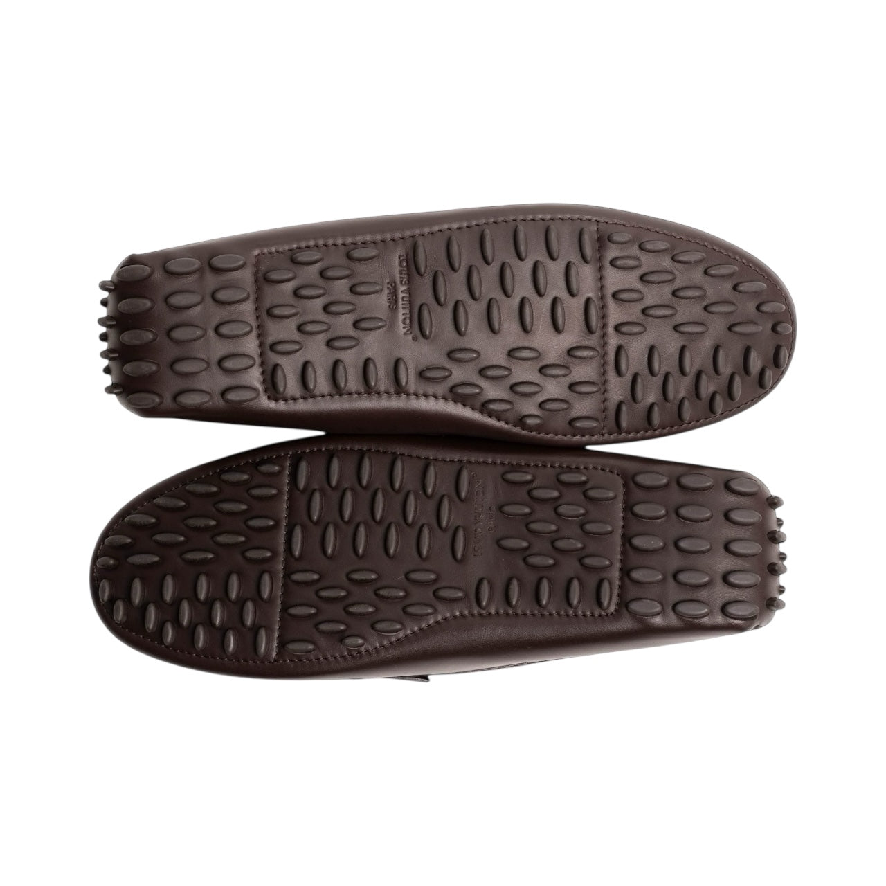 Authentic, Pre-owned, Unused Men's Louis Vuitton Silverstone Moccasins, Brown, US 9