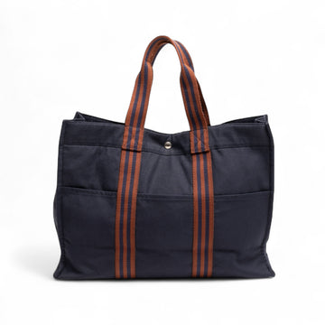 Hermes Toile Fourre Toute PM, Azul