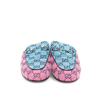 Gucci Mehrfarbige Princetown Mules mit Monogramm, IT 38/ US 8