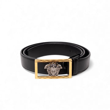 Authentic, Pre-owned Unisex Versace La Medusa Two-tone Belt, IT 100/40