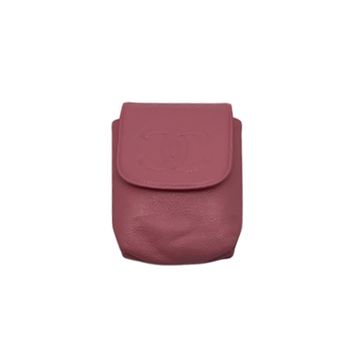 Estuche para cigarrillos/teléfono Chanel Timeless Classic Caviar, rosa
