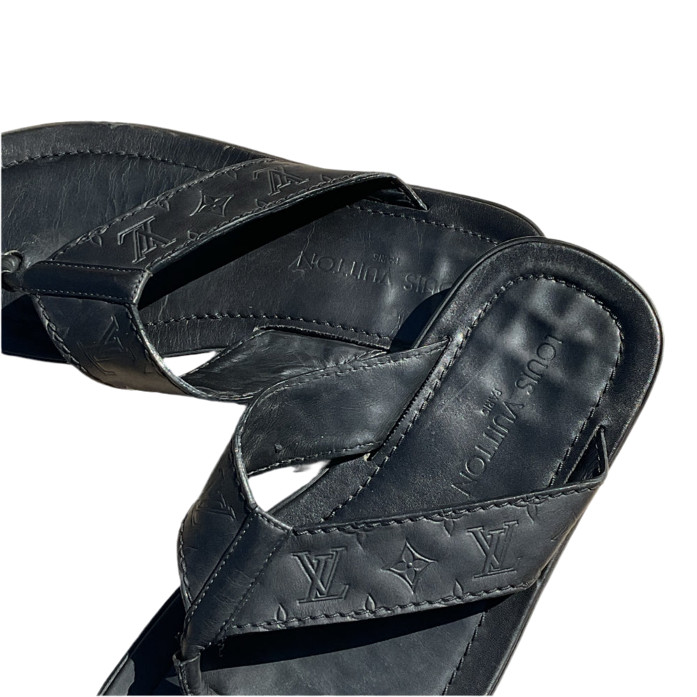 Sandalias de piel con monograma de Louis Vuitton para hombre