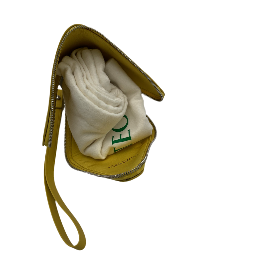 Bottega Veneta Pyramid Leather Case/Bag, Yellow