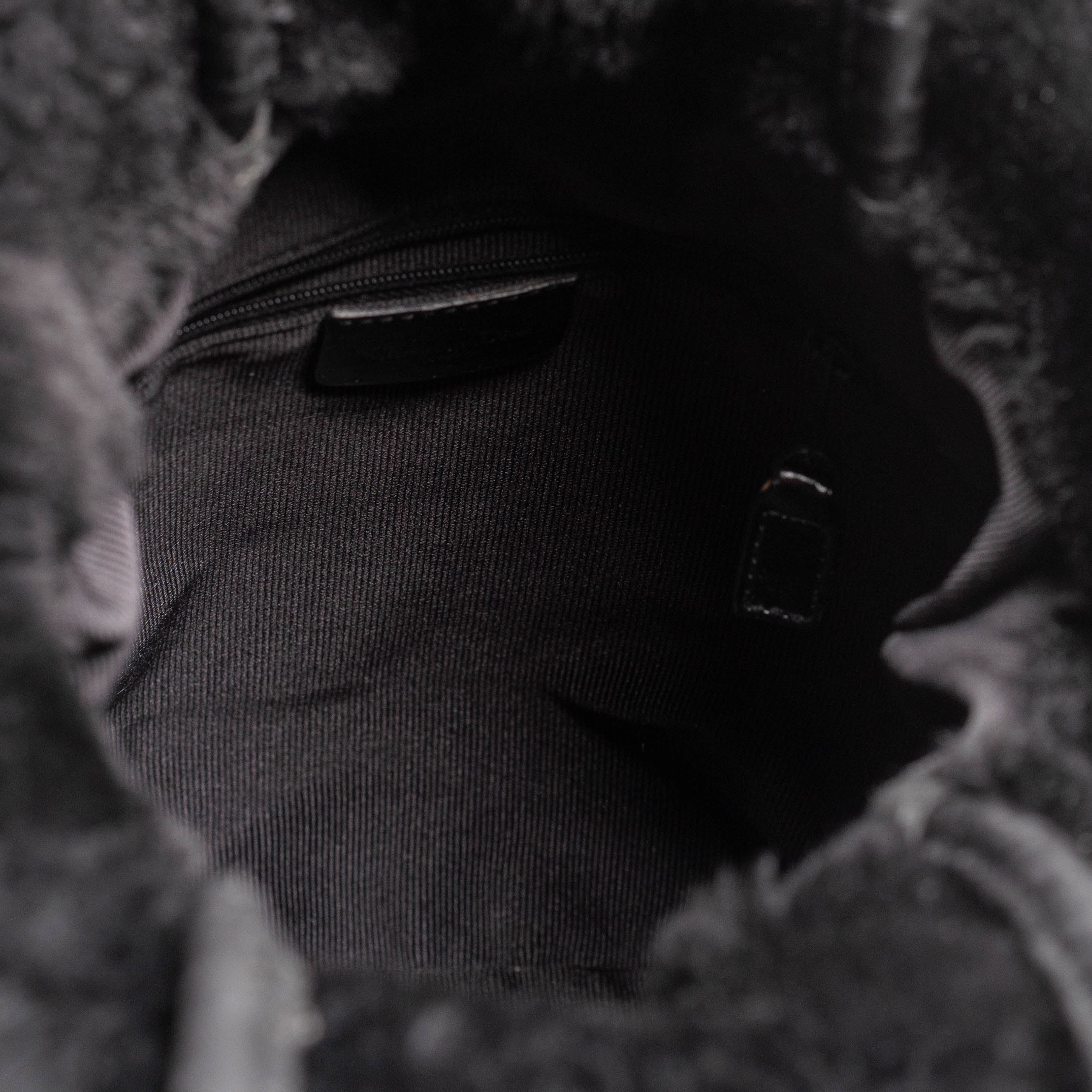 Authentic, Pre-owned Christian Dior Fur-Trimmed Bag