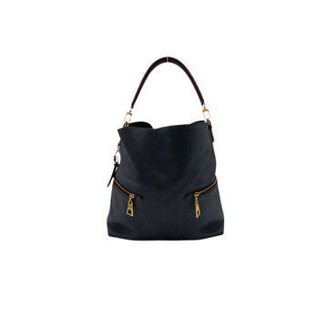 Authentic, Pre-owned Louis Vuitton Melie Monogram Empreinte Bag, Navy