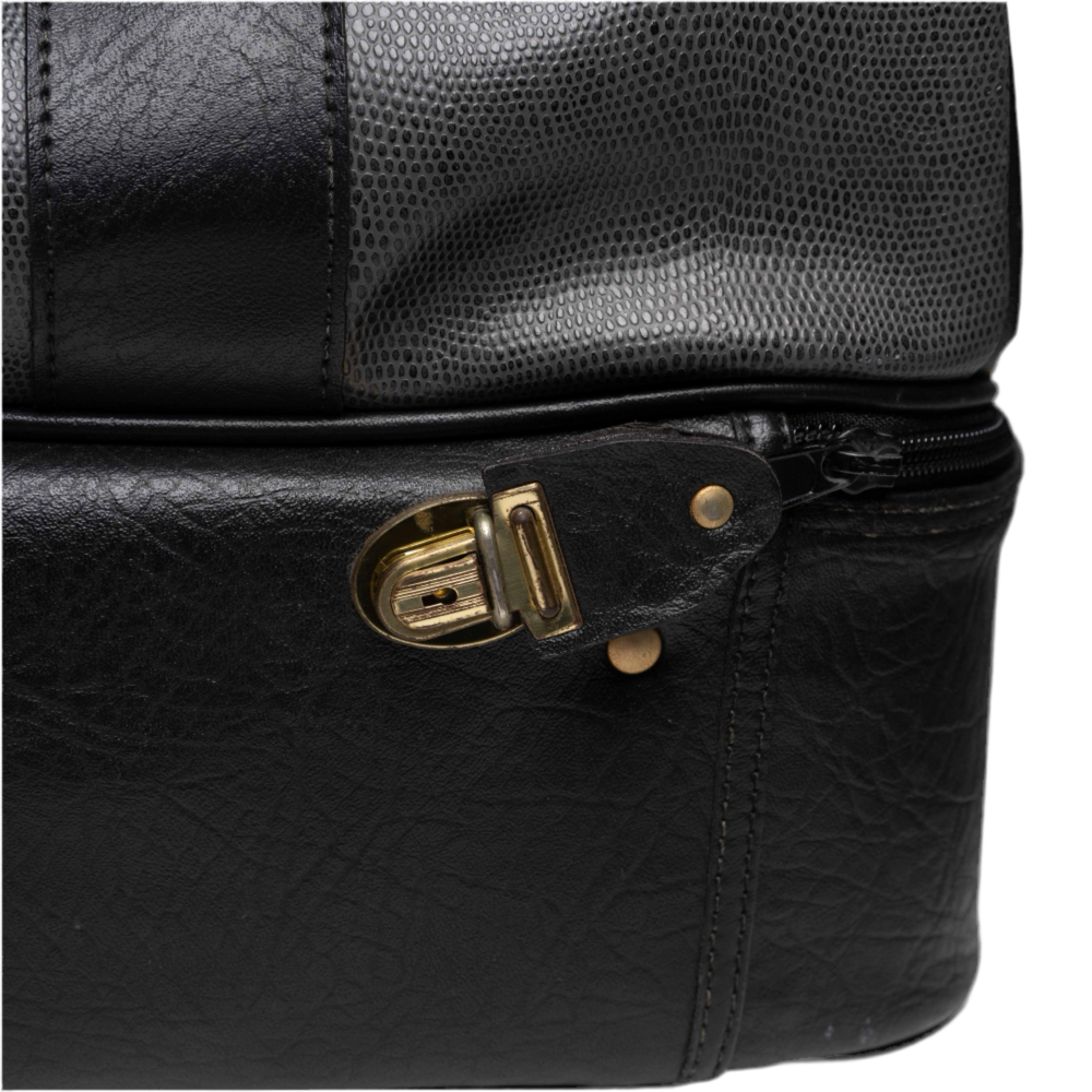 Bolso de golf/bolso de fin de semana vintage de lona y cuero de Burberry