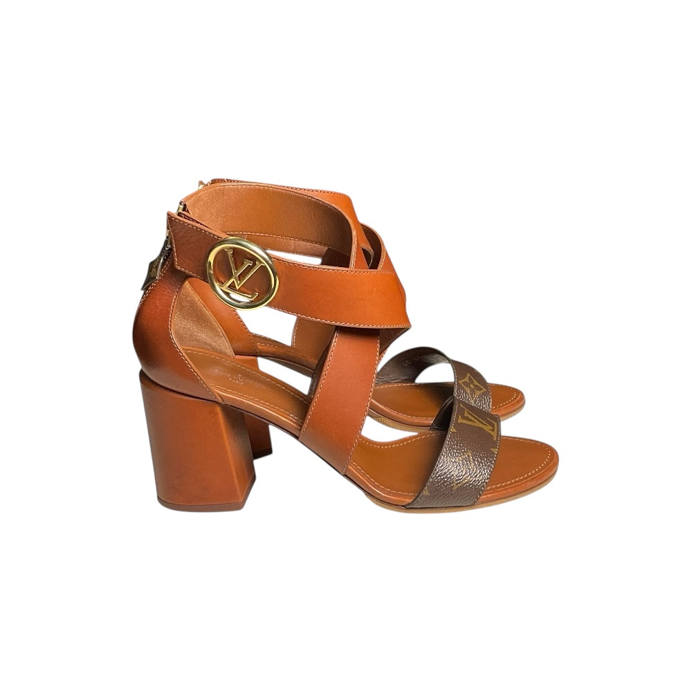 Louis Vuitton Horizon Sandalen in Cognac/Braun, Größe EU 39
