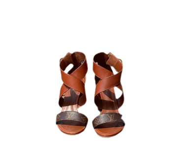 Sandalias Louis Vuitton Horizon en color coñac/marrón, talla EU 39