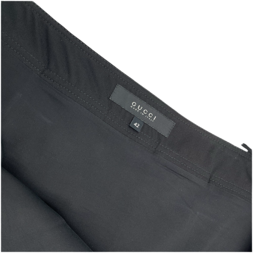 Gucci Pleated Mini Skirt, Black Size  42