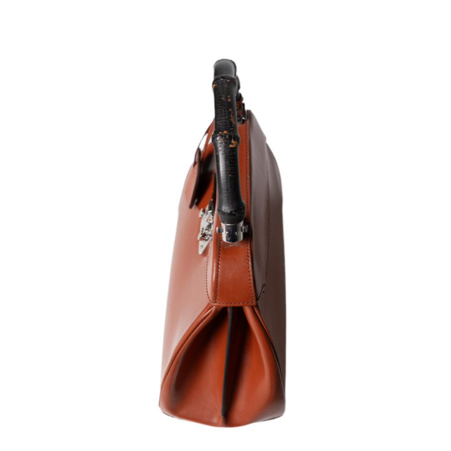Gucci Bamboo Top- handle Lady Lock Bag