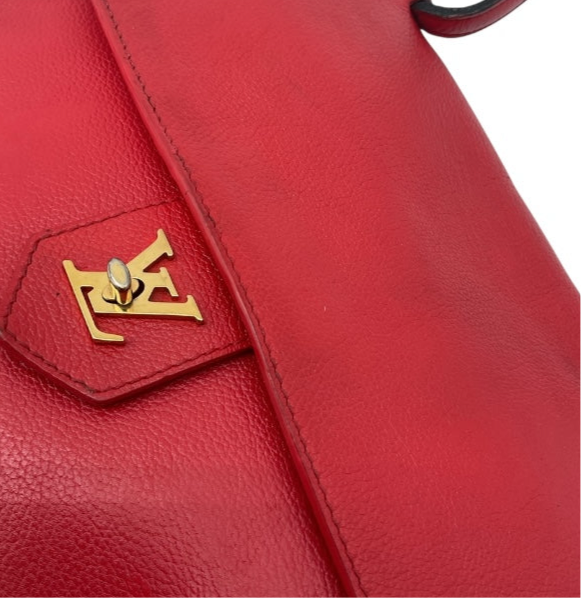 Bolso Louis Vuitton Lockme Taurillon, rojo