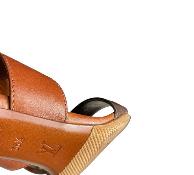 Louis Vuitton Horizon Sandalen in Cognac/Braun, Größe EU 39