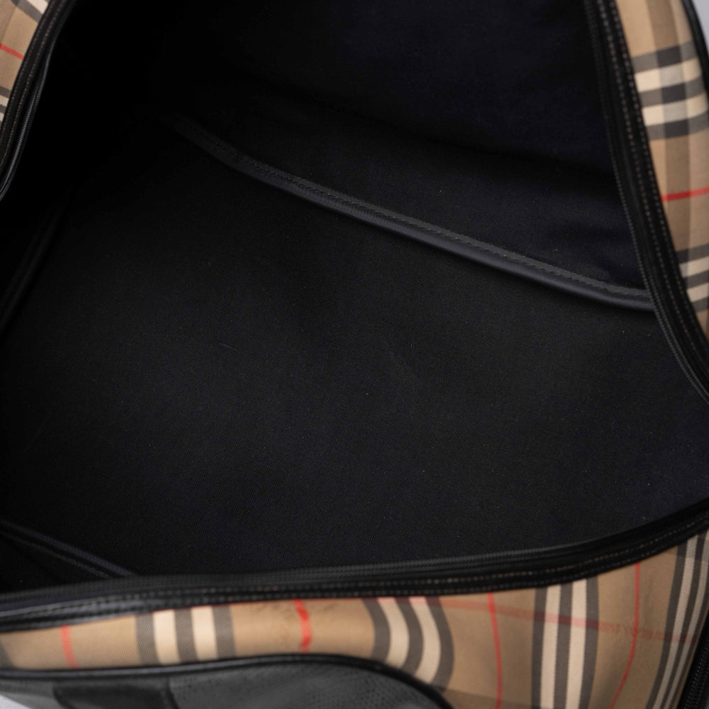Bolso de golf/bolso de fin de semana vintage de lona y cuero de Burberry