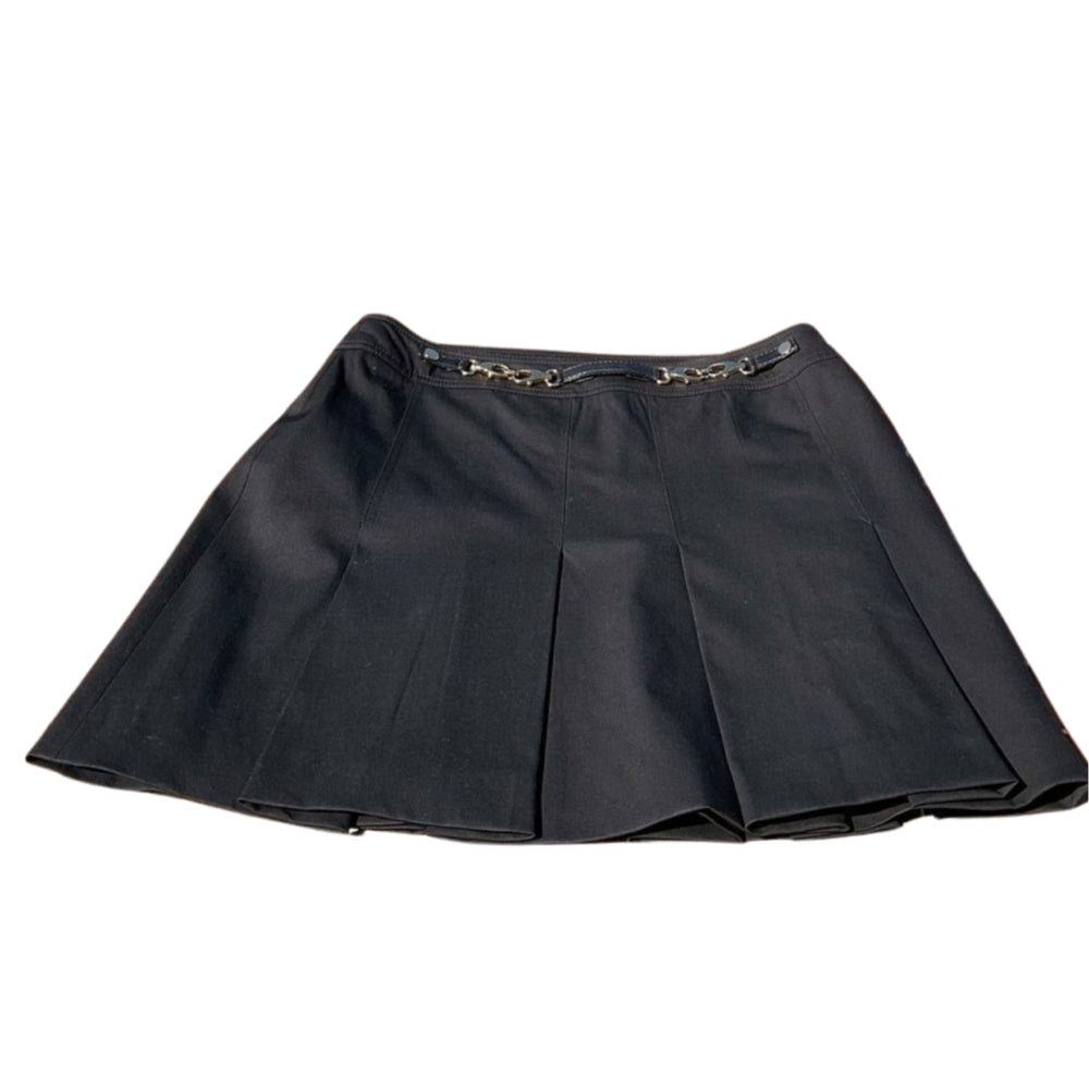 Minifalda plisada Gucci, negra, talla 42