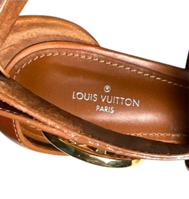 Louis Vuitton Horizon Sandalen in Cognac/Braun, Größe EU 39
