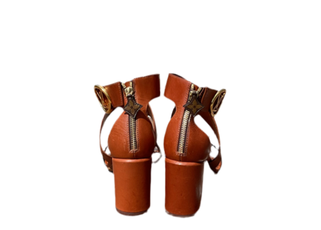 Sandalias Louis Vuitton Horizon en color coñac/marrón, talla EU 39