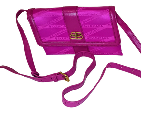 Balenciaga Fuchsia Shift Crossbody Bag