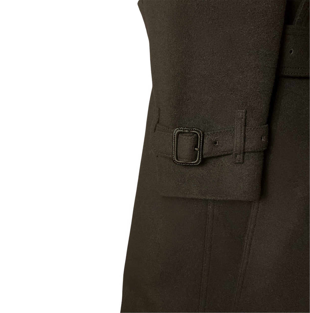 Pre-owned Burberry Black Label Vintage Wool Trench Coat, Black, JP 40