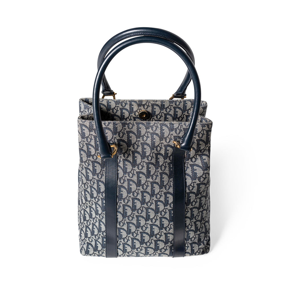 Christian Dior Trotter Tragetasche, Marineblau