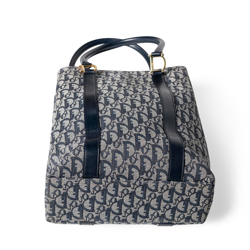 Christian Dior Trotter Tragetasche, Marineblau