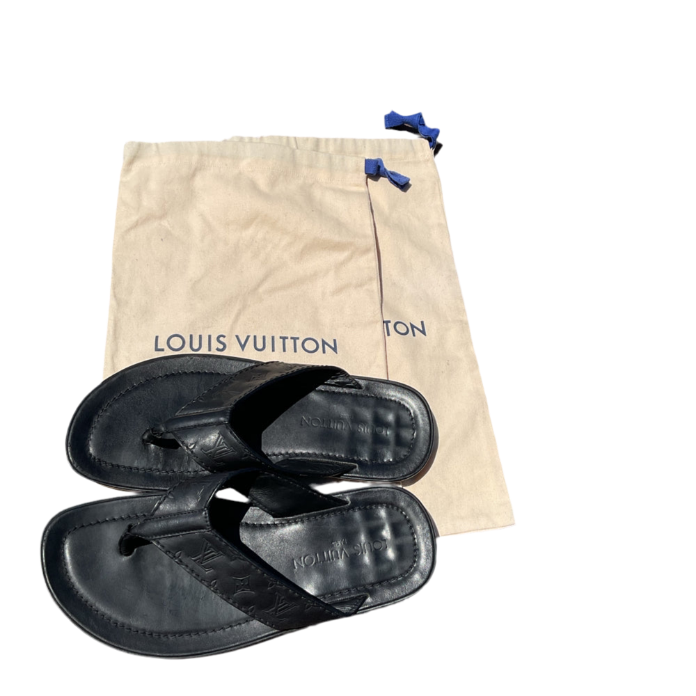 Sandalias de piel con monograma de Louis Vuitton para hombre