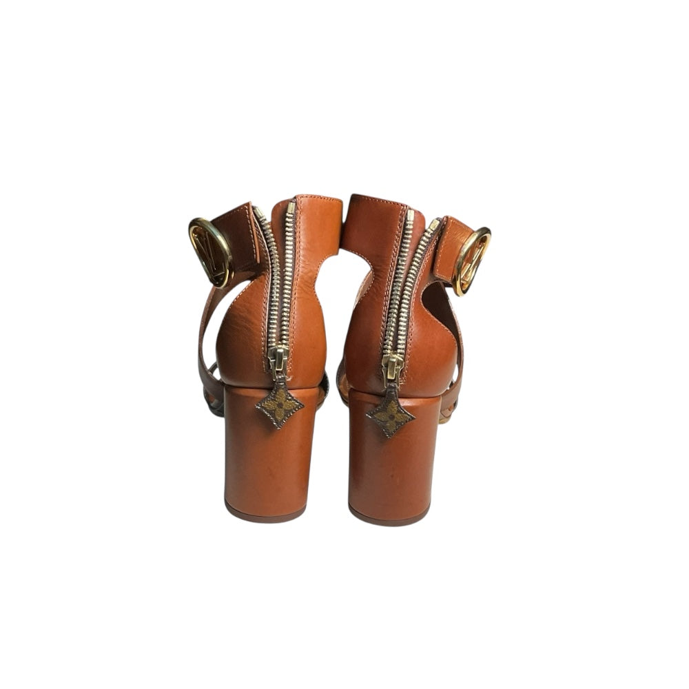 Louis Vuitton Horizon Sandalen in Cognac/Braun, Größe EU 39