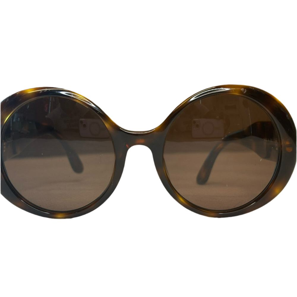 Chanel Vintagel Gold Schildpatt Sonnenbrille #0014 80