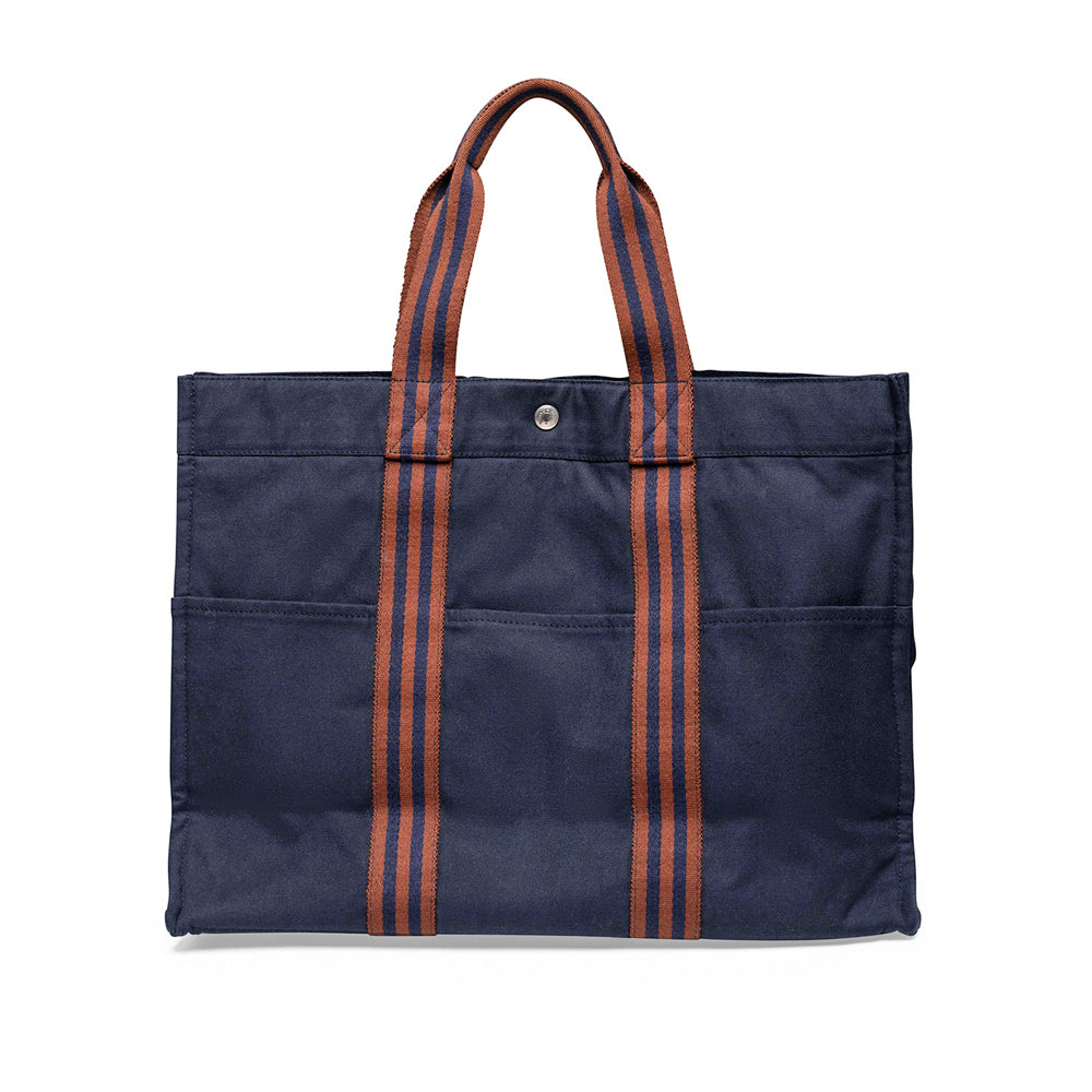 Hermes Toile Fourre Toute PM, Azul