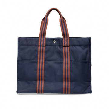 Hermes Toile Fourre Toute PM, Azul