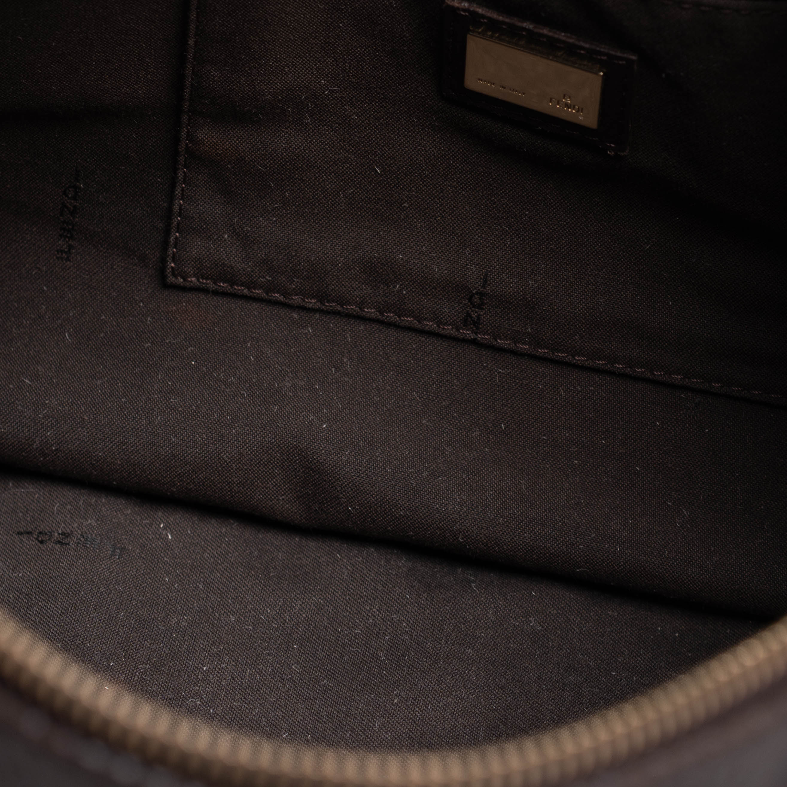 Authentic, Pre-owned Fendi Denim Zip-top Tote Bag