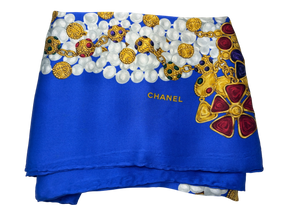 Authentic Pre-Owned Chanel Medallion Print Silk Scarf