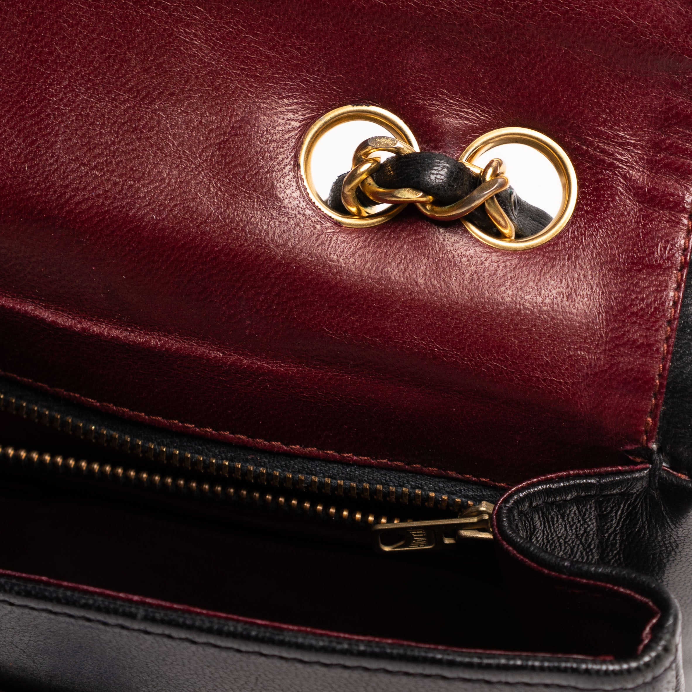 Chanel 2.55 Vintage, vertikale, gesteppte Lammleder-Flap-Tasche