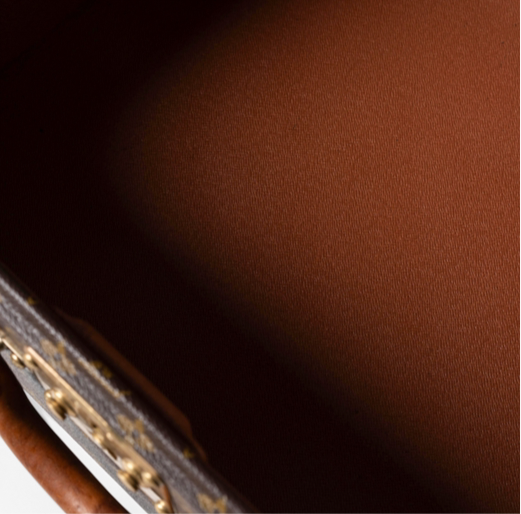 Maletín baúl del presidente vintage de Louis Vuitton, estuche