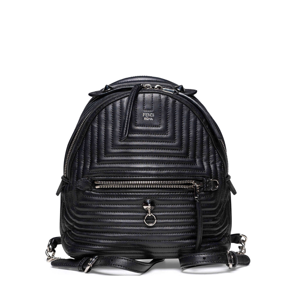 Mochila de piel Fendi By The Way, color negro