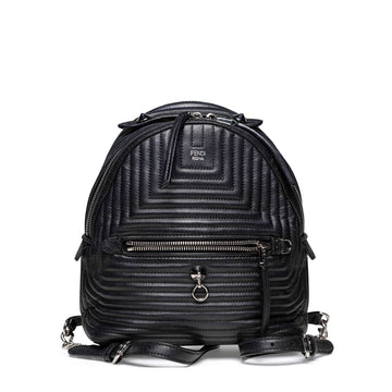 Mochila de piel Fendi By The Way, color negro
