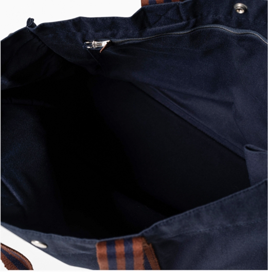 Hermes Toile Fourre Toute PM, Azul