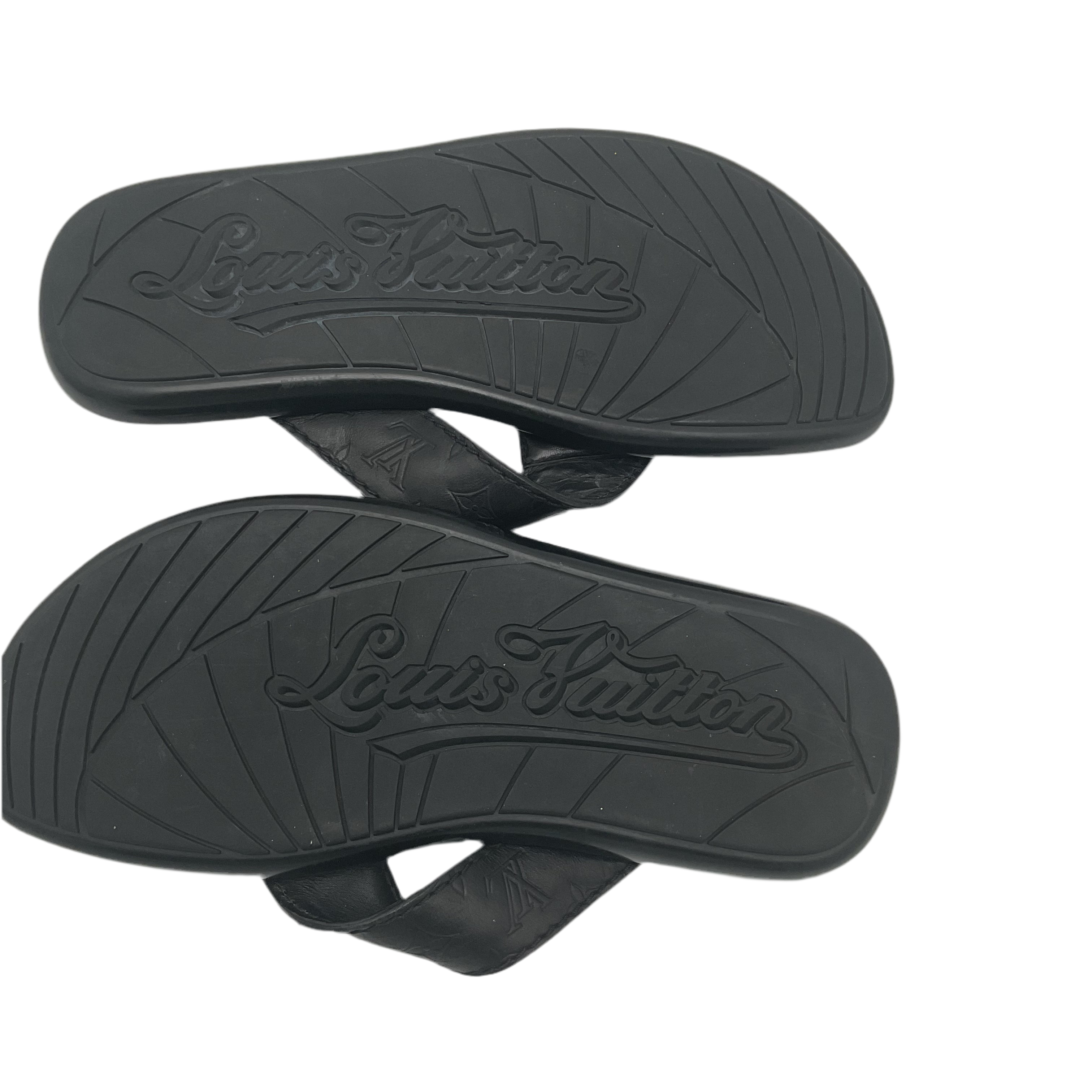 Sandalias de piel con monograma de Louis Vuitton para hombre