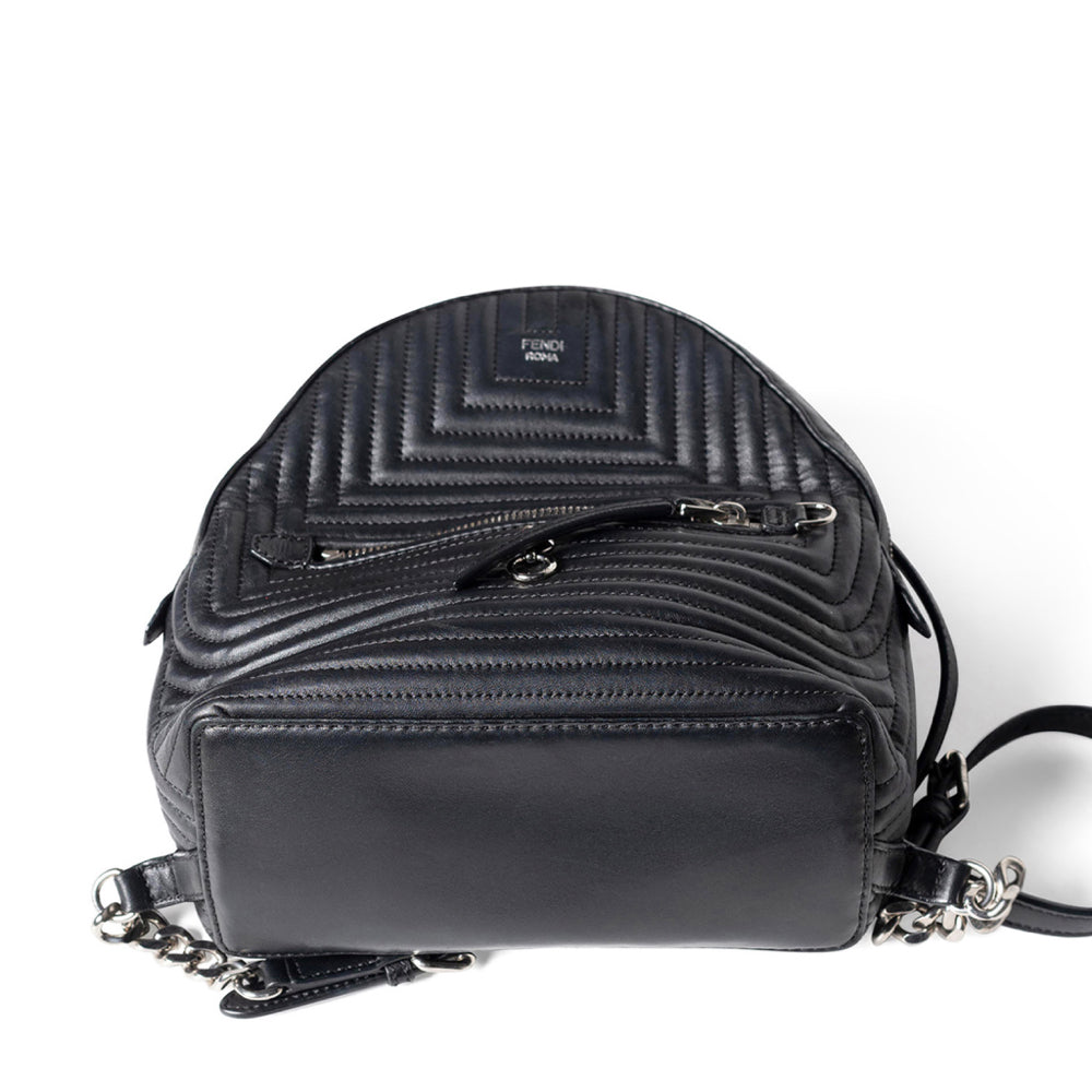 Mochila de piel Fendi By The Way, color negro