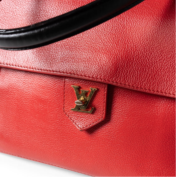 Bolso Louis Vuitton Lockme Taurillon, rojo