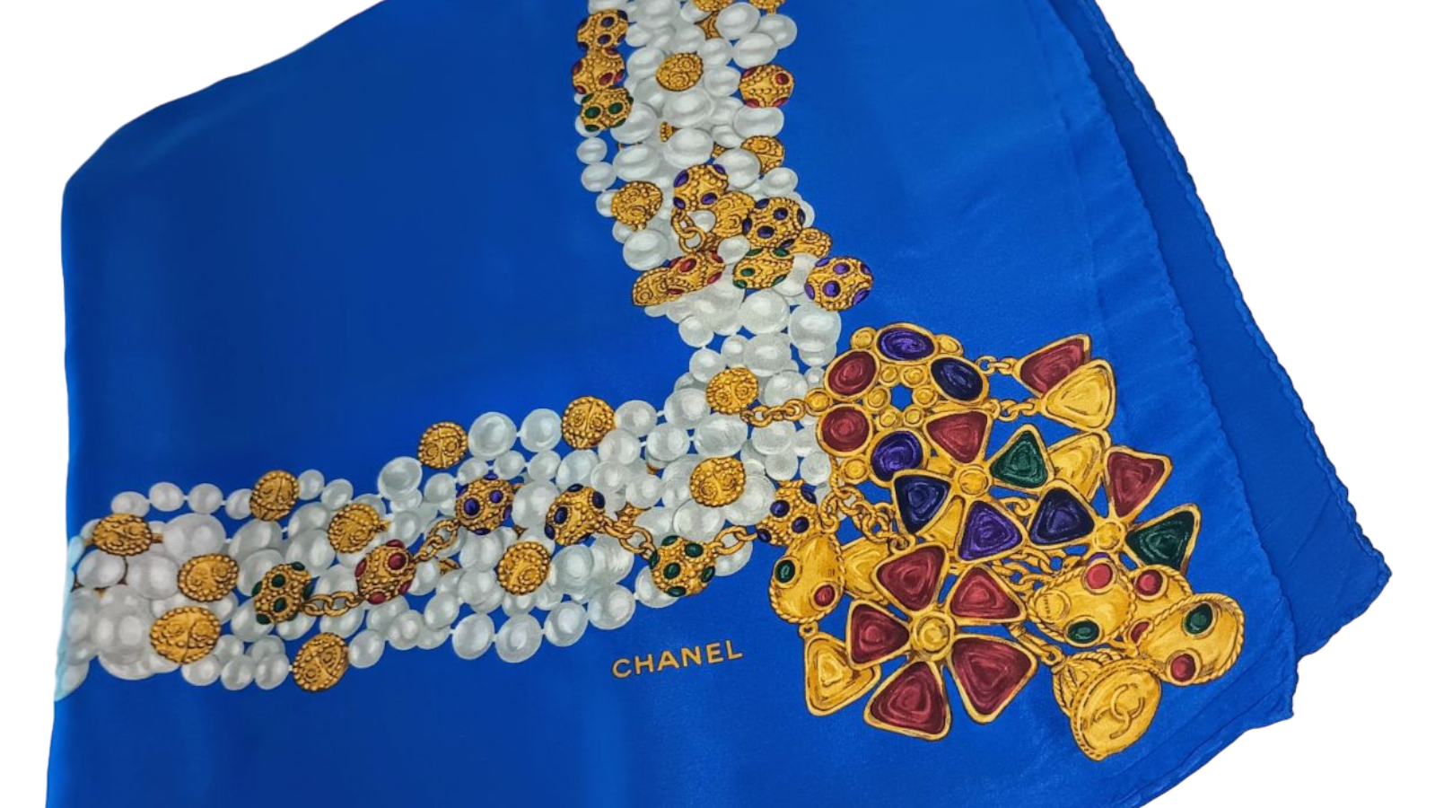 Authentic Pre-Owned Chanel Medallion Print Silk Scarf