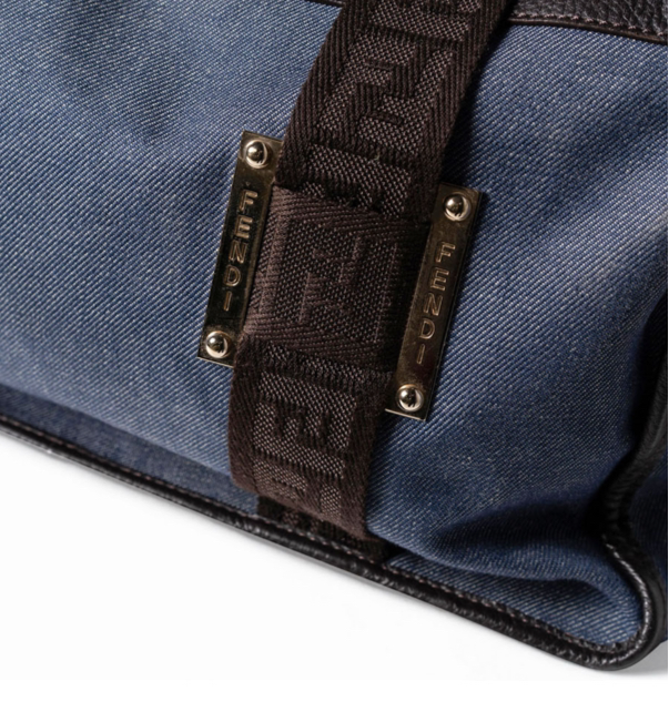 Bolso tote Fendi Denim con cremallera