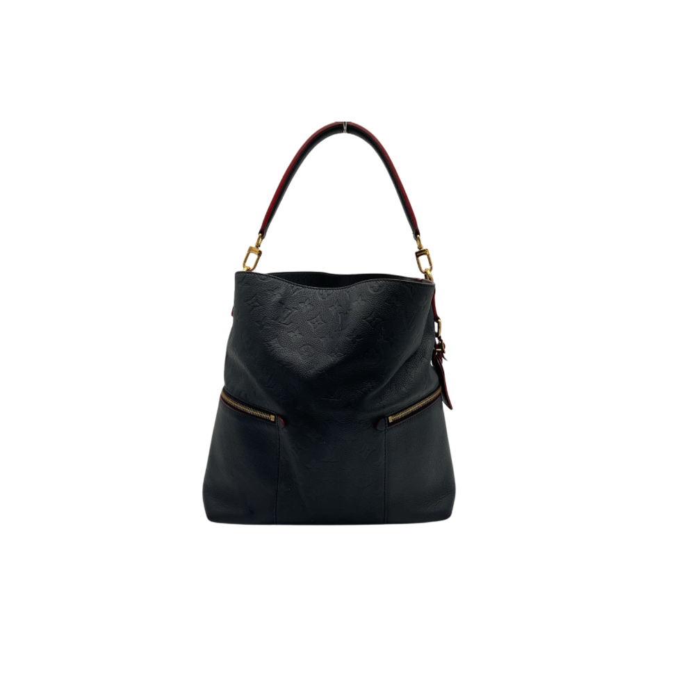 Authentic, Pre-owned Louis Vuitton Melie Monogram Empreinte Bag, Navy