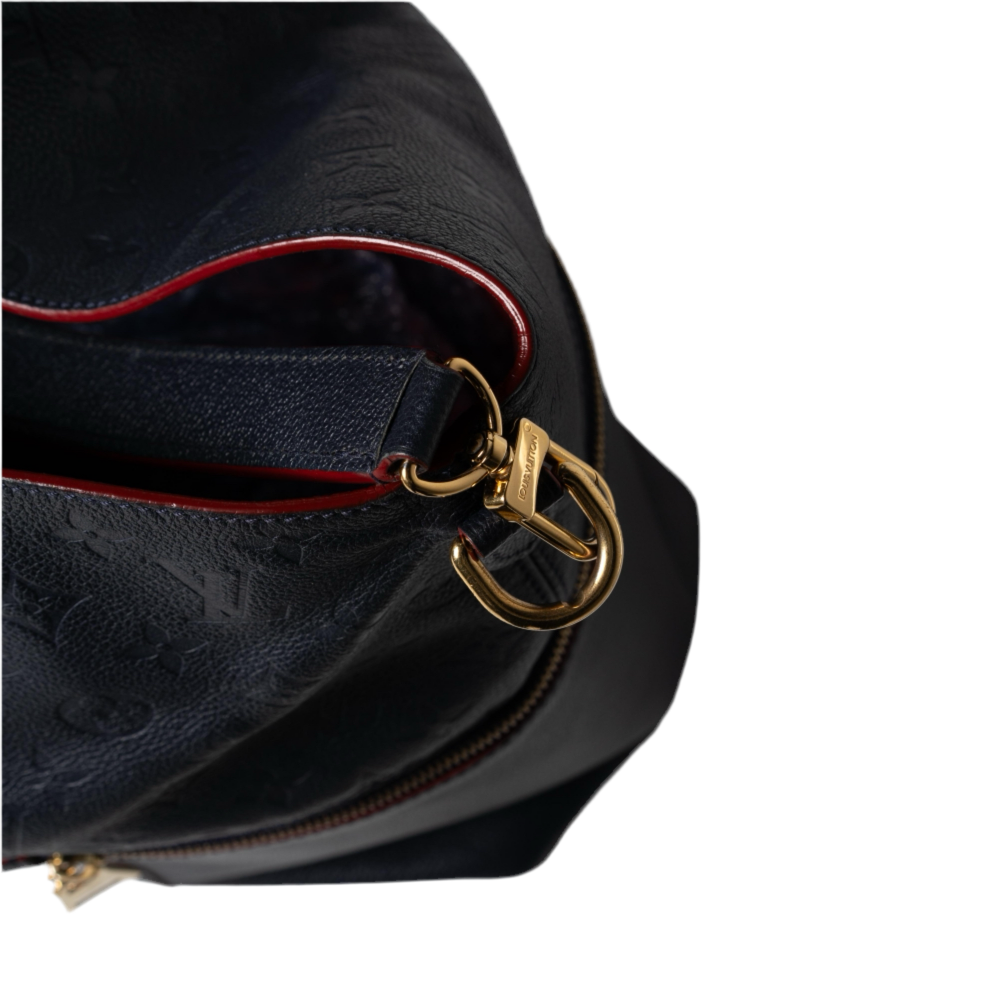 Louis Vuitton Melie Monogram Empreinte Tasche, Marineblau