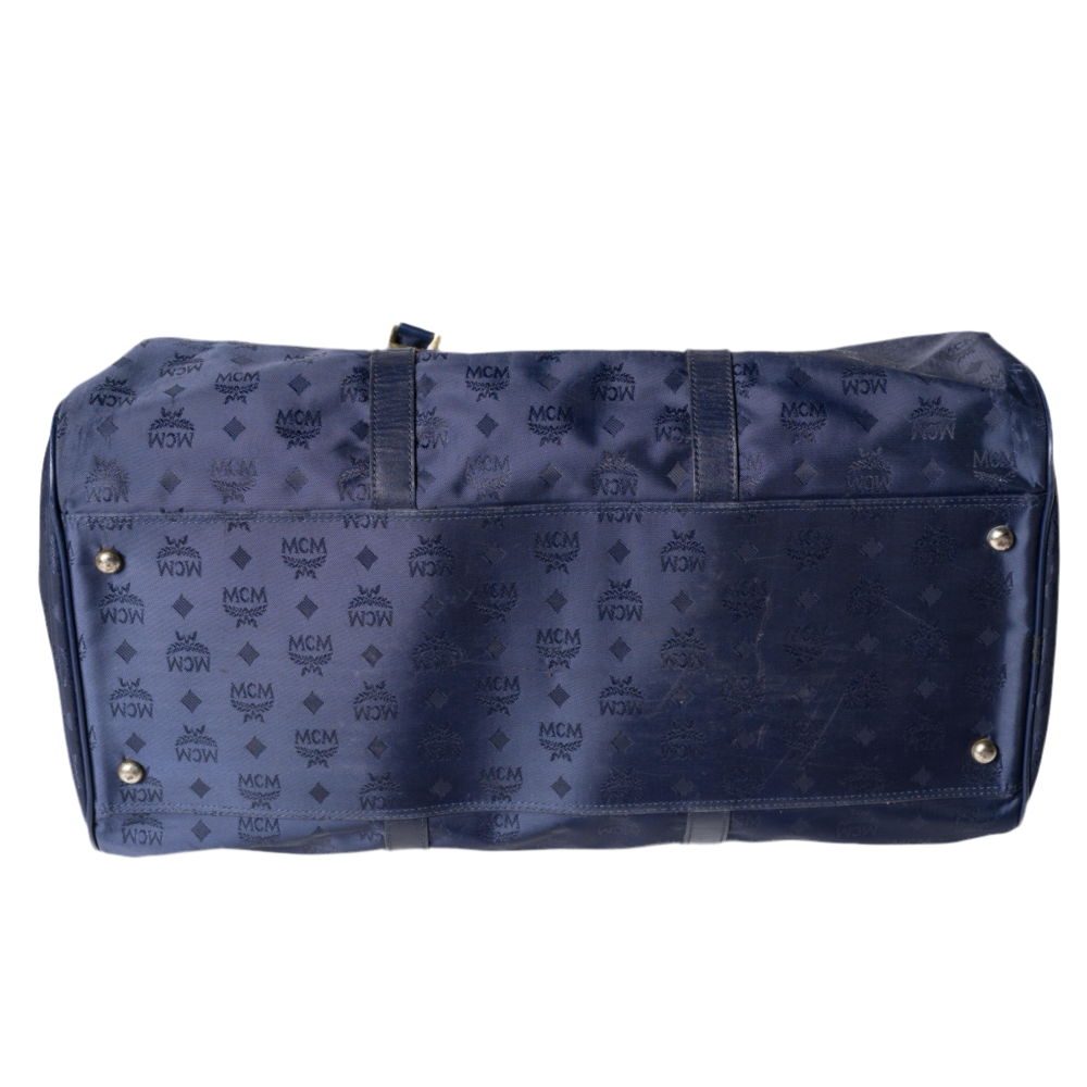 Bolsa de viaje/de fin de semana MCM Visetos, azul marino