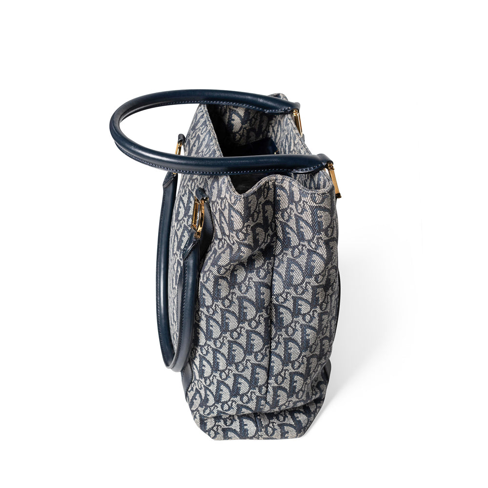 Christian Dior Trotter Tragetasche, Marineblau