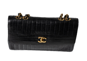 Chanel 2.55 Vintage, Vertical, Quilted, Lambskin Flap Bag