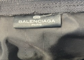 Balenciaga Monogram Print Duffle Bag, Silver-gray